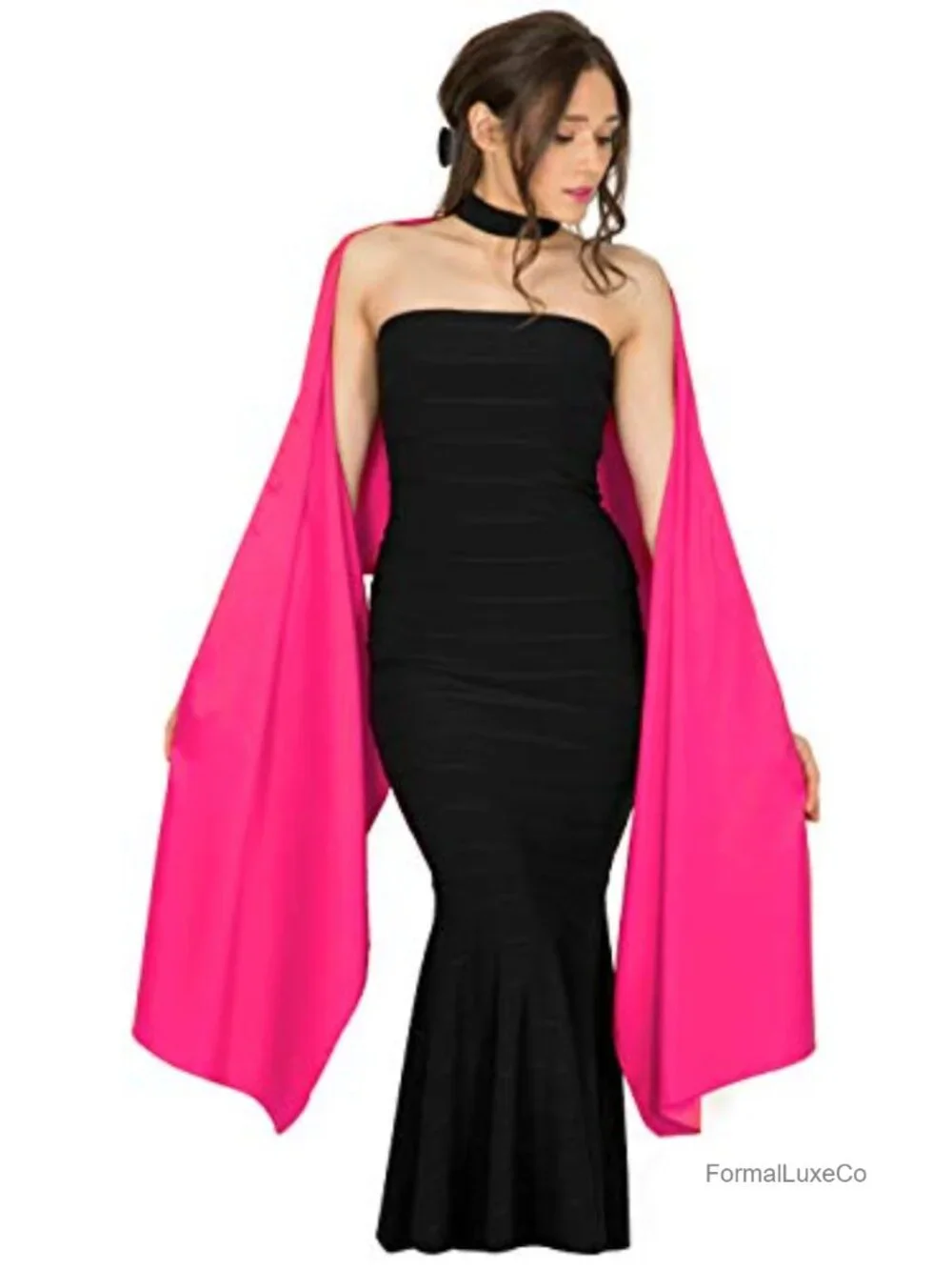 Satin Shawl Wrap Scarf Wedding Bridesmaid Formal Event Cover Up